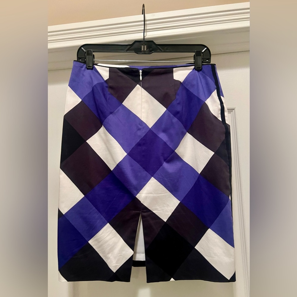 Beautiful bright blue, black and white dress skirt